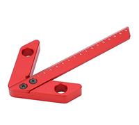 Zoeyilan CENTER MEASURING TOOL 45/90 DEGREE SQUARE LINE CENTER FINDER FOR WOODWORKING YX-2 MARKING RULER ANGLES ACCURATELY CENTER SQUARE SHAFT DISCS ALUMINUM ALLOY MATERIAL