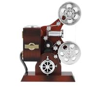Zoeyilan Movie Projector Music Box, Mini Antique Vintage Craft Music Box Plays Tune for Elise MovieTheater Hollywood Theme Party Decoration for Movie Theater Home Study Room Office Table