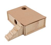 Zoeyilan Pet Habitats House, Hamster Platform House, Maze Hamster Hideout, Multi Rooms Wooden Small Pet Hideout Hut with Ladder for Golden Bear Guinea Pig
