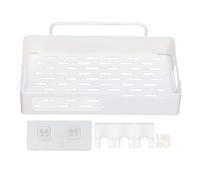 Zoeyilan Shower Caddy Shelf Organizer Rack, Bathroom Organizer Shelf Kitchen Storage Rack, Home Farmhouse Wall Inside Organization and Storage Decor Rv Accessories for Kitchen, Home Decor (White)