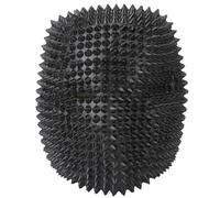 Zoeyilan Steampunk Rhinestone Spike Skull Mask, Full Face Cover Masquerade Mask, Portable Funny Studded Spikes Face Cover, Safe, for Hollween Cosplay Costume Party (Black) (Black)