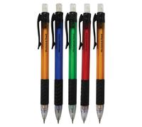 ZOFAX 0.5mm Mechanical Pencils, SUPREME-RT, Pack of 5, Propelling Pencils, Soft Grip, Sketch Write Draw, Black Ball Pen (Value Pack)