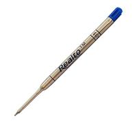 ZOFAX BLUE Ballpoint Refills, 0.7mm Fine Point, 1 x BLUE Refill, Smooth Writing, PARKER-Jotter Compatible Refill, Black Clicky-RT Ball Pen