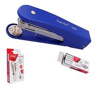 ZOFAX Curve Metal Robust Stapler, 1000 x 26/6-1M Staples, 30 Sheets Stapling Capacity, Blue Body, School Office Home Use, 1 x iZOFAX Black Ball Pen