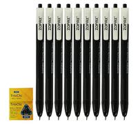 ZOFAX TrioClic Retractable Ballpoint Pens, BLACK, Medium Point (1.0mm), Pack of 50, Smooth Writing, Triangular Grip, Bulk Pack, Perfect for School Office Home Business Hospital Everyday Use
