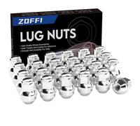 ZOFFI 24pcs M14x1.5 One-Piece Chrome OEM Factory Style Large Acorn Seat Lug Nuts Replacement for 2015-2020 Ford F150 Expedition Lincoln Navigator Factory Wheels
