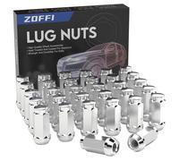 ZOFFI 9/16-18 Lug Nuts 32pcs - Replacement for 1994-2010 Dodge ram 2500/3500, 2002-2010 Dodge ram 1500, 1984-1997 Ford F250/F350 Aftermarket Wheel 32pcs Chrome Closed End Lug Nuts