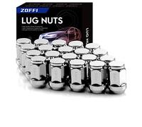 ZOFFI M12x1.5 Wheel Lug Nuts - Replacement for Ford Fiesta Focus Fusion Aftermarket Wheel - 20pcs Chrome Closed End Conical Seat 19 Hex Lug Nuts