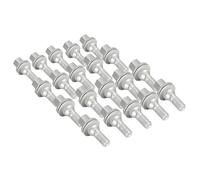 ZOFFI Wheel Bolts Nuts M12x1.25, Replacement for Citroen C2 C3 C4 C5, Peugeot 206 207 208 308 407 1007 2008 3008 5008, Flat Seat Type Thread Length 35mm HEX 17mm (Set of 20)