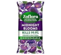 Zoflora Antibacterial Multi-Surface Cleaning Wipes Midnight Blooms 70 Large Wipes