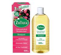 Zoflora Bouquet All Purpose Concentrated Disinfectant Liquid, Antibacterial and Multi-Surface, Pet Safe Disinfectant, Kills 99.9 Percent Of Bacteria and Viruses, 1 X 500 ml