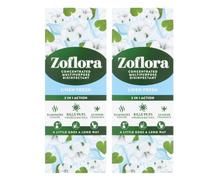 Zoflora Concentrated Disinfectant Liquid Antibacterial Multi-Surface Household Cleaner Eliminates 99% of Germs & Odours Assorted Fragrances and Sizes (120ml Pack of 2, Linen Fresh)