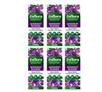 Zoflora Concentrated Disinfectant Liquid Antibacterial Multi-Surface Household Cleaner Eliminates 99% of Germs & Odours Assorted Fragrances and Sizes (120ml pack of 6, Midnight Bloom)