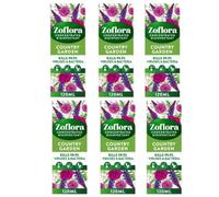 Zoflora Concentrated Disinfectant Liquid Antibacterial Multi-Surface Household Cleaner Eliminates 99% of Germs & Odours Assorted Fragrances and Sizes (120ml pack of 6, Country Garden)