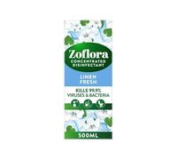 Zoflora Concentrated Disinfectant, Long-Lasting Fragrance, Multi-Purpose Cleaner, Leaves No Residue, Kills Bacteria And Viruses, Perfect For Everyday Hygiene, (500ml, Linen Fresh)