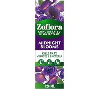 Zoflora Concentrated Disinfectant, Long-Lasting Fragrance, Multi-Purpose Cleaner, Leaves No Residue, Kills Bacteria And Viruses, Perfect For Everyday Hygiene, (120ml, Midnight Blooms)