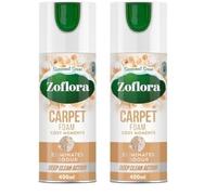 Zoflora Cosy Moments Carpet Foam, 1 x 400ml, Carpet Cleaner, Stain Remover Foam for Carpets and Upholstery, Neutralises Odours, Deep Cleans, Pet Safe (Pack of 2)