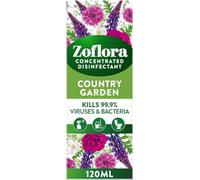 Zoflora Country Garden All Purpose Concentrated Disinfectant Liquid, 1 X 120 ml Antibacterial and Multi-Surface, Pet Safe Disinfectant, Kills 99.9 Percent Of Bacteria and Viruses
