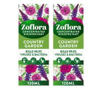 Zoflora Country Garden Concentrated Disinfectant 2 Pack 120Ml Multi Surface Cleaner
