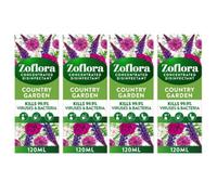 Zoflora Country Garden Concentrated Disinfectant 4 Pack 120Ml Multi Surface Cleaner