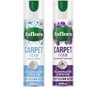 Zoflora Foam Bundle - Linen Fresh Carpet 600ml & Midnight Blooms 600ml