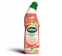 Zoflora Fragrance Burst Toilet Cleaner Gel, Caribbean Grapefruit & Lime, Odour Control with Scent Boosting Technology, Kills 99.9 Percent of Bacteria, 750ml