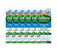 Zoflora Fresh Home Mountain Air Concentrated Disinfectant Liquid, Pack of 6 x 500ml, Pet-Safe Multi-Surface Cleaner, Antibacterial, Kills 99.9% of Germs