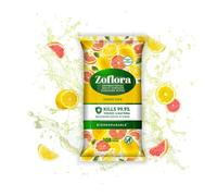 Zoflora Lemon Zing Large Antibacterial Cleaning Wipes, 6 packs of 70 | Biodegradeable multi-surface disinfectant cleaning wipes, removes bad odours, kills 99.9% of germs and viruses, bulk pack