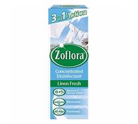 Zoflora Linen Fresh 120ml, Concentrated Disinfectant, All Purpose Cleaner, Kills 99.9% of Bacteria and Viruses, Clear/Yellow