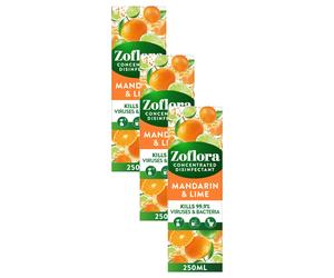 Zoflora Mandarin and Lime 250ml, Concentrated 3-in-1