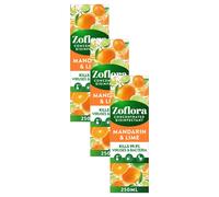 Zoflora Mandarin and Lime 250ml, Concentrated 3-in-1 Multipurpose Disinfectant Kills 99.9% of Bacteria & Viruses (Pack of 3)