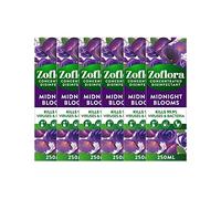 Zoflora Midnight Blooms 6pc x 250ml, Concentrated 3-in-1 Multipurpose Disinfectant Kills 99.9% of Bacteria & Viruses