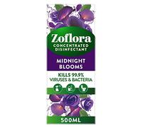 Zoflora Midnight Blooms Concentrated Multipurpose Disinfectant Liquid, Antibacterial & Multi-Surface, Pet Safe Disinfectant, Kills 99.9% Of Bacteria & Viruses, 1 X 500 ml