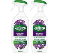Zoflora Midnight Blooms Multipurpose Disinfectant Trigger Spray, 1 x 800ml, Floral Antibacterial Multi-Surface Cleaner, Pet-Friendly, Kills 99.9% of Bacteria & Viruses. (Pack of 2)