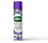Zoflora Power Toilet Foam Midnight Blooms, Expands in Harder to Reach Areas, Kills 99.9 Percent Bacteria, 3 Times Cleaning Power, Long Lasting Fragrance - 300ml