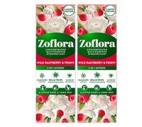 Zoflora Raspberry And Peony Concentrated Disinfectant 2 Pack 250Ml Multi Surface Cleaner