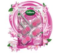 Zoflora Rim Blocks Freesia & Jasmine, 2 x 131g Pack, Freshness & Odour Control, Long-Lasting Floral Fragrance, Kills 99.9% of Bacteria