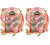 Zoflora Rim Blocks Grapefruit & Lime, 2 x 131g Pack, Freshness & Odour Control, Long-Lasting Citrus Fragrance, Kills 99.9% of Bacteria (Pack of 2)