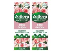 Zoflora Rose Garden Concentrated Disinfectant 2 Pack 250Ml Multi Surface Cleaner