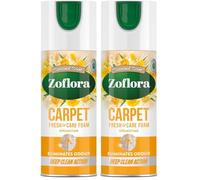 Zoflora Springtime Carpet Foam, 1 x 400ml, Carpet Cleaner, Stain Remover Foam for Carpets and Upholstery, Neutralises Odours, Deep Cleans, Pet Safe (Pack of 2)