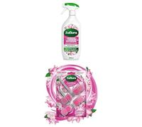 Zoflora Sweet Freesia & Jasmine Bathroom Bundle: Power Spray 800ml, Removes Limescale & Soap Scum, Antibacterial Multipurpose Cleaner + Toilet Block Pack of 2, Antibacterial Toilet Freshener