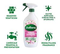 Zoflora Sweet Freesia Jasmine Power Bathroom Cleaner 1 x 800ml Remove
