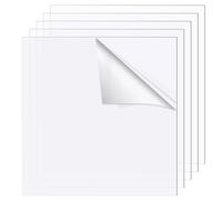 ZOFUN 6 Pcs White Acrylic Sheet 3mm, 30 x 30 cm Acrylic Sheet Cut to Size, Gloss White Plastic Sheet for Models Building, Art & Craft Projects