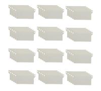ZOFUN 60 Pcs Vertical Blind Weights, 102 x 89 x 50 MM Vertical Blinds, White Venetian Blinds for Windows Replacement, Plastic Venetian Blinds for Home & Office Window Chain