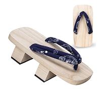 ZOGBX Summer Slippers for Men, Japanese Original Classic Cosplay Geta Clogs Slippers Master Mind Traditional Shoes Wooden Clogs Flip Flops Style Shoes Summer Mules Shoes Footwear