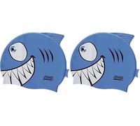 Zoggs Boys' Silicone Character Swimming Cap, Shark, up to 14 years UK