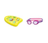 Zoggs Childrens Zoggy Mini Easy Learn to Swim Float Kickboard Yellow 312 Years 275 x 22 x 28 cm Little Ripper Kids Swimming Goggles UV Protection