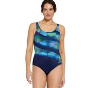 Zoggs Circus Adjustable Scoopback Swimsuit - Navy Blue - UK Size 12