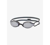 Zoggs Fusion Air Titanium Swimming Goggles Black with Mirrored Lenses Grey