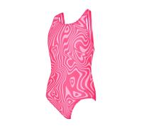 Zoggs Girls Fever Heart Flyback Swimsuit Size: 8 UK, Colour: Pink